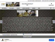 Tablet Screenshot of dougrehchevrolet.com